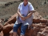 Astrid am Delicate Arch Trail, Arches N.P., Utah