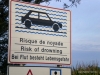 Warnschild an der Passage du Gois nach Noirmoutier