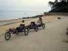 Kettwiesel - Tandem  am Badestrand von Noirmoutier