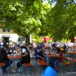 Biergarten beim Forsthaus Hubertus im Ebersberger Forst