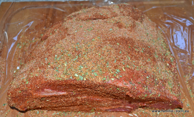 Pulled Beef - mit Rub