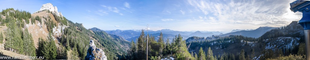 Panorama an der Sonnenalp auf der Kampenwand