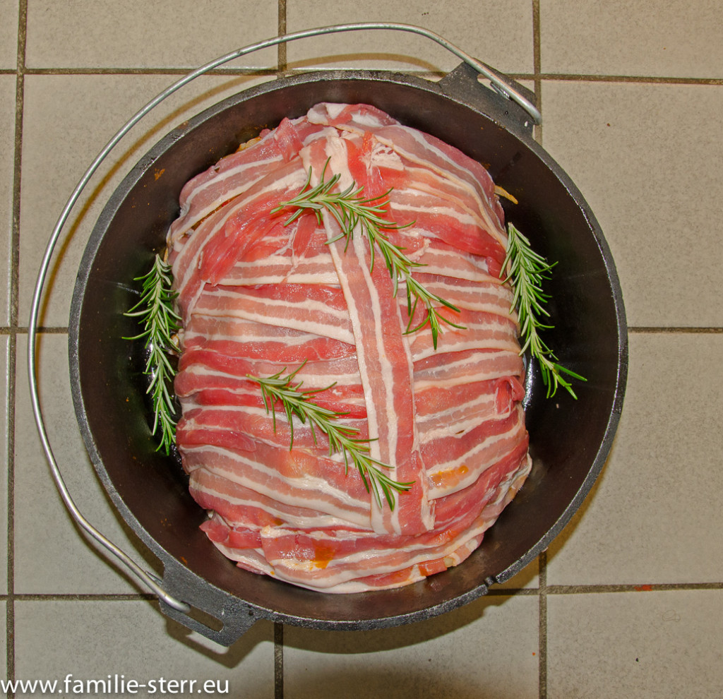 Schichtfleisch im Dutch Oven