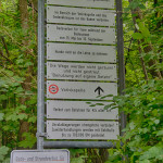 Schild bei Schloss Berg