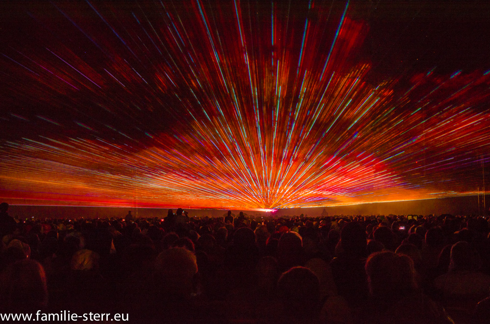 Lasershow bei den Pyrogames in Erfurt 2013