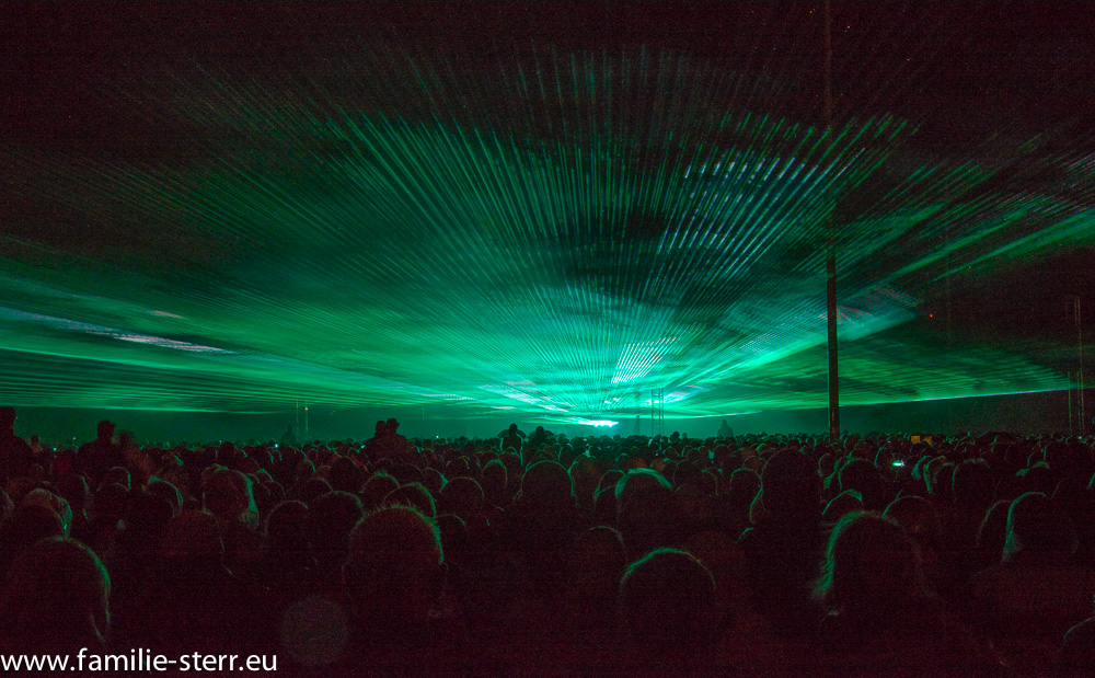Lasershow bei den Pyrogames in Erfurt 2013