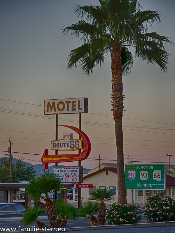 Motel an der Route 66 in Kingman, AZ