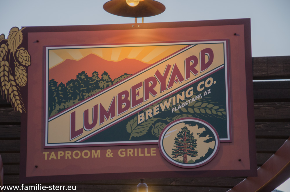 Lumberyard Brewery Schild