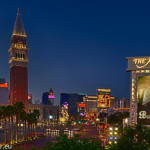 Las Vegas Strip bei Sonnenaufgang