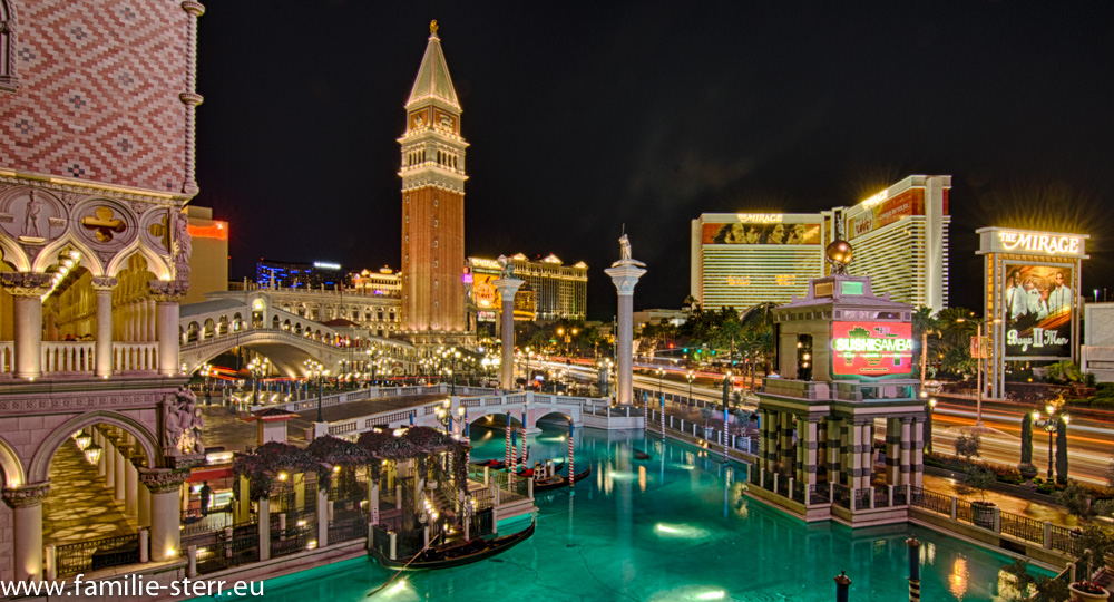 Las Vegas Strip vom Venetian aus aufgenommen