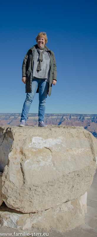 Astrid am Grand Canyon
