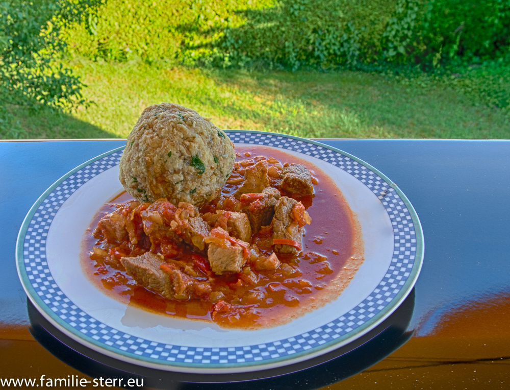 Dopfgulasch - Tellerbild