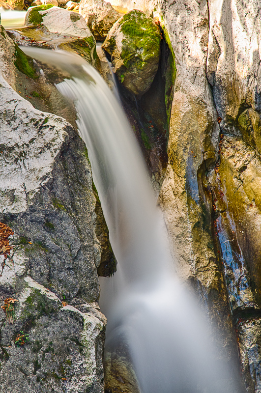 Oberste Stufe des Auerbach - Wasserfalls bei Oberaudorf