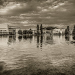 Messesee vor dem ICM und dem Eingang West