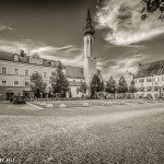 Der Schrannenplatz in Erding mit dem Frauenkircherl