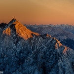 Sonnenuntergang an der Zugspitze