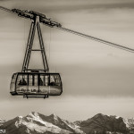 Gondel der Gletscherseilbahn