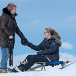 Astrid und Katharina an der Bergstation am Rinerhorn