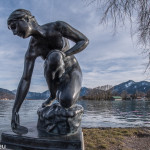 Statue "Wasserschöpferin" in Bad Wiessee / Tegernsee