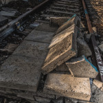 Steinbank am Bahnhof Olympiapark im München