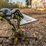 Weiche am Bahnhof Olympiapark