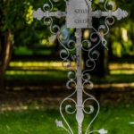 Schmiedeeisernes Kreuz am Alten Nordfriedhof / München