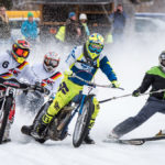 Positionskämpfe beim Skijöring beim MSC Steingaden 2017