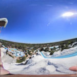 360° Panorama von Blizzard Beach von Summit Plummet aus