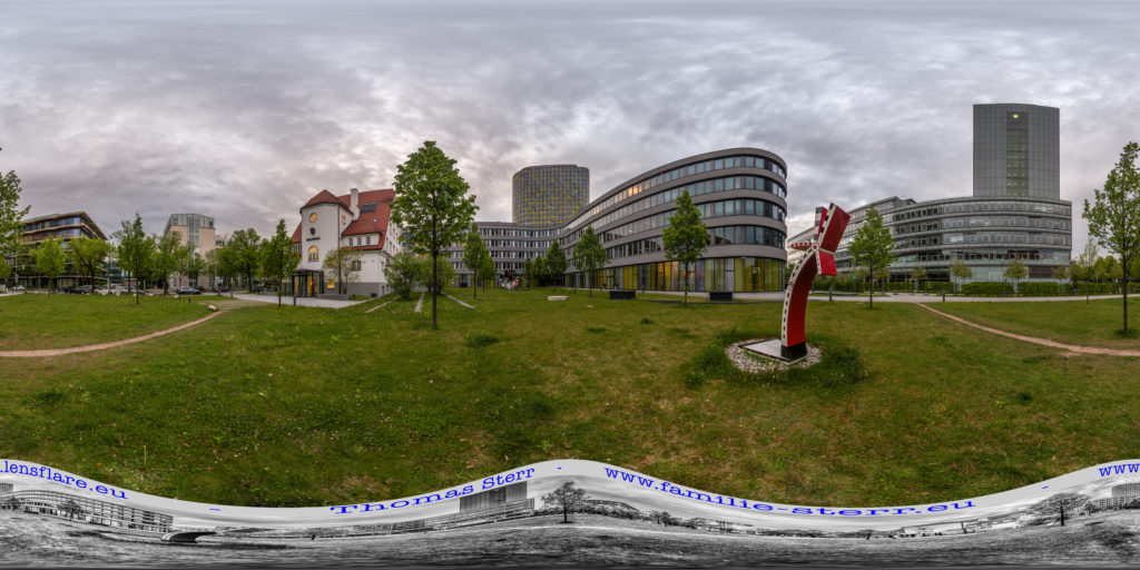 Die Zentrale des ADAC und das Fraunhofer - Hochhaus an der Hansastraße in München