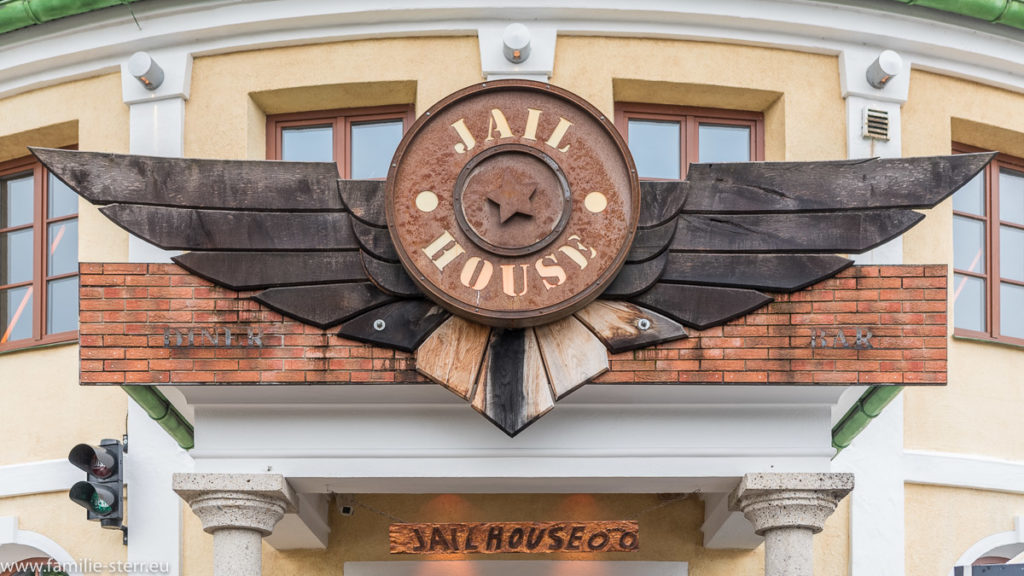 Eingangsschild zum Restaurant Jailhouse in Bad Tölz