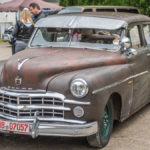 Historischer, verrosteter Dodge beim US - Car - Treffen in Bad Tölz