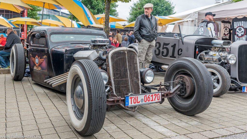 ein Hot Rod beim US - Car - treffen in Bad Tölz