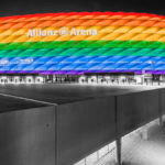 Allianz Arena München in Regenbogenfarben zum Christopher Street Day 2017 als Coole Key