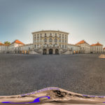 360° Kugelpanorama / Schloss Nymphenburg und Ehrenhof