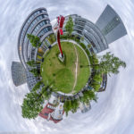 Adam Zentrale München und das Fraunhofer Institut in München als Little Planet