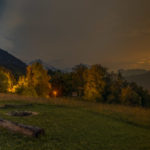 Sonnenuntergangspanorama vom Obersalzberg