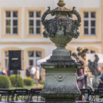 Steinerne Skulptur im Schlosspark Fürstenried