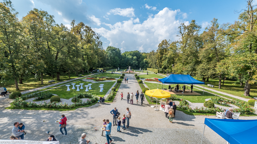 Der Barockpark am Schloss Fürstenried am Tag der offenen Tür 2017
