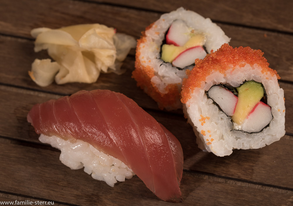 Sushi - Ura-Maki und Thunfisch-Nigri
