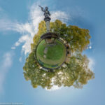 Schüleinbrunnen auf dem Schüleinplatz als Little Planet