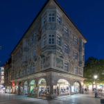 Ruffinihaus am Rindermarkt München zur blauen Stunde