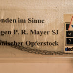 elektronischer Opferstock in der Bürgersaalkirche in München