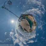 Hafen Maderno als Little Planet