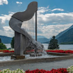 Harfenbrunnen in Ossiach am Ossiacher See in Kärnten