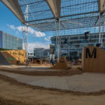 Parcours und Sprunganlage beim Bike & Style 2018 im Munich Airport Center