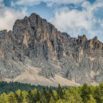Wolken türmen sich auf an der Latemar - Gruppen bei Obereggen in Südtirol