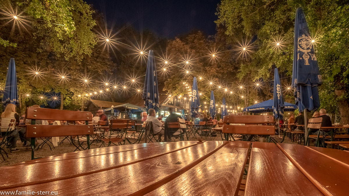 Spätsommerabend im Biergarten