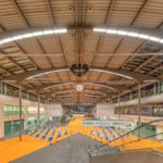 Eingang West der Messe München beim ESMO Kongress 2018 vor der Öffnung