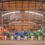 Eingang West der Messe München beim ESMO Kongress 2018 vor der Öffnung