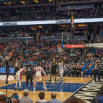 Szene aus dem NBA - Spiel Orlando Magic - Detroit Pistons